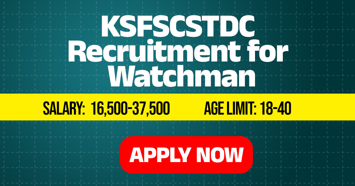 KSFSCSTDC recruitment