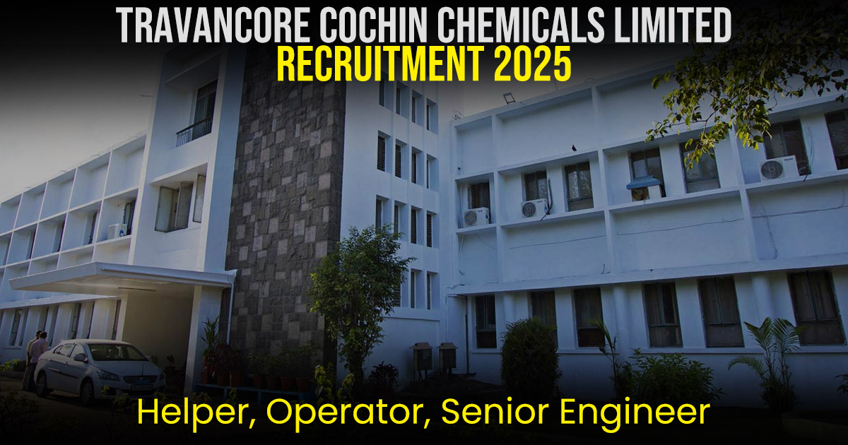 TCC Kerala Recruitment 2025 new job notifications