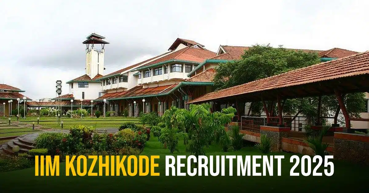 IIM Kozhikode Recruitment 2025