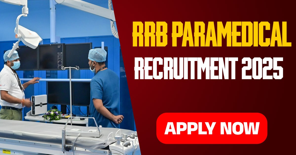 RRB Paramedical recruitment 2025