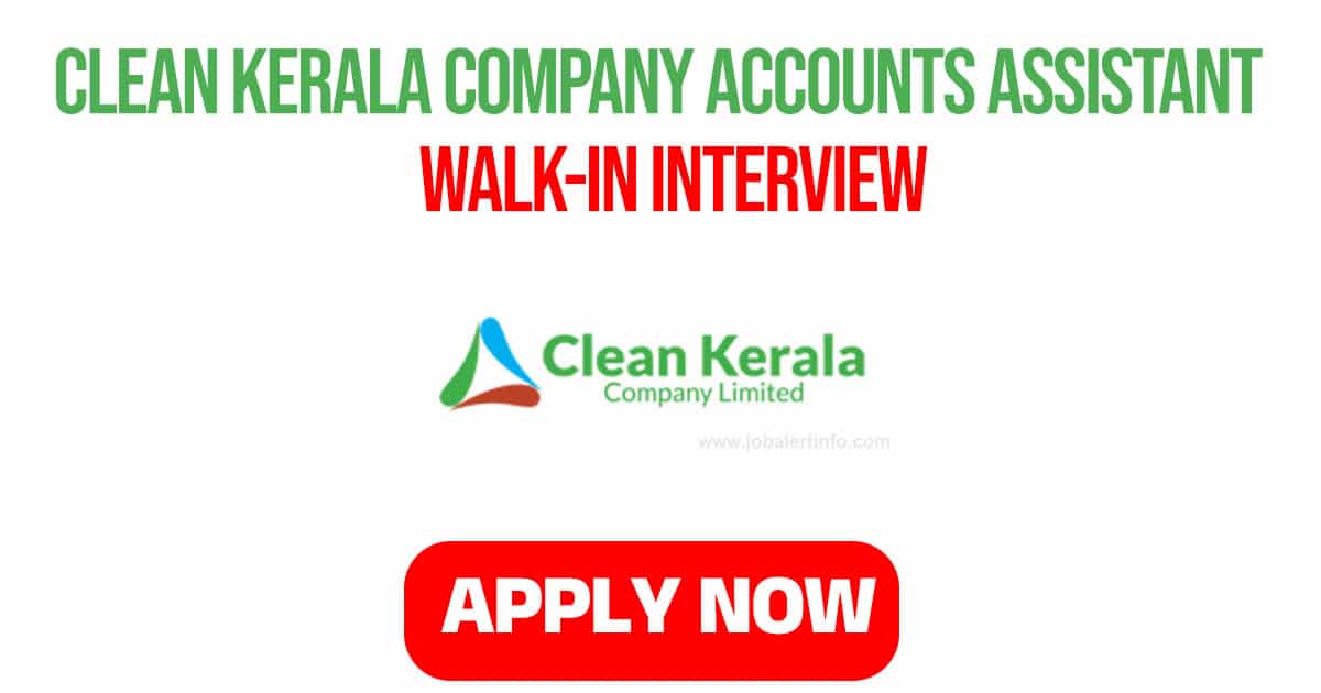 Clean Kerala Company Accounts Assistant