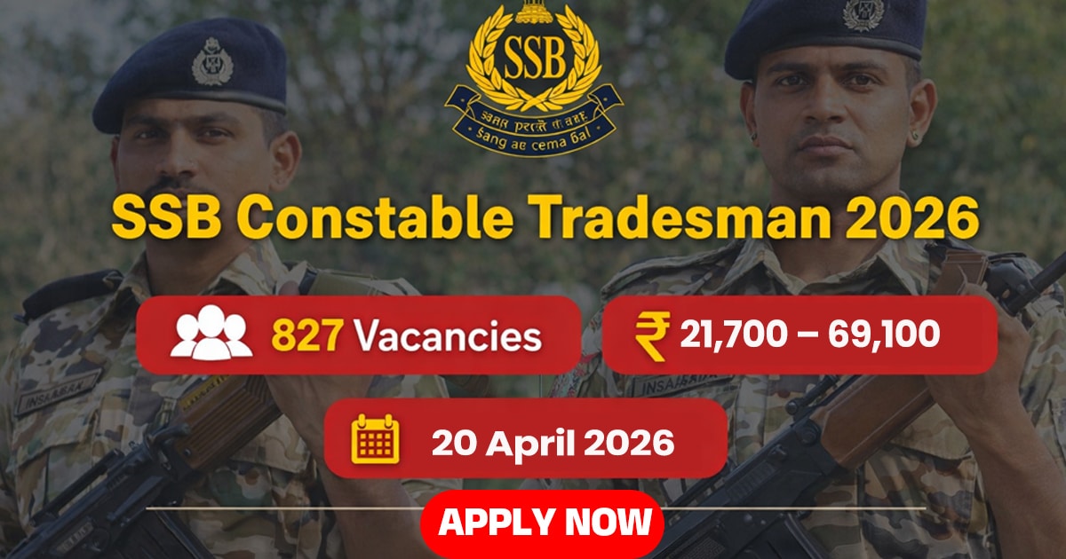 SSB recruitment 2026