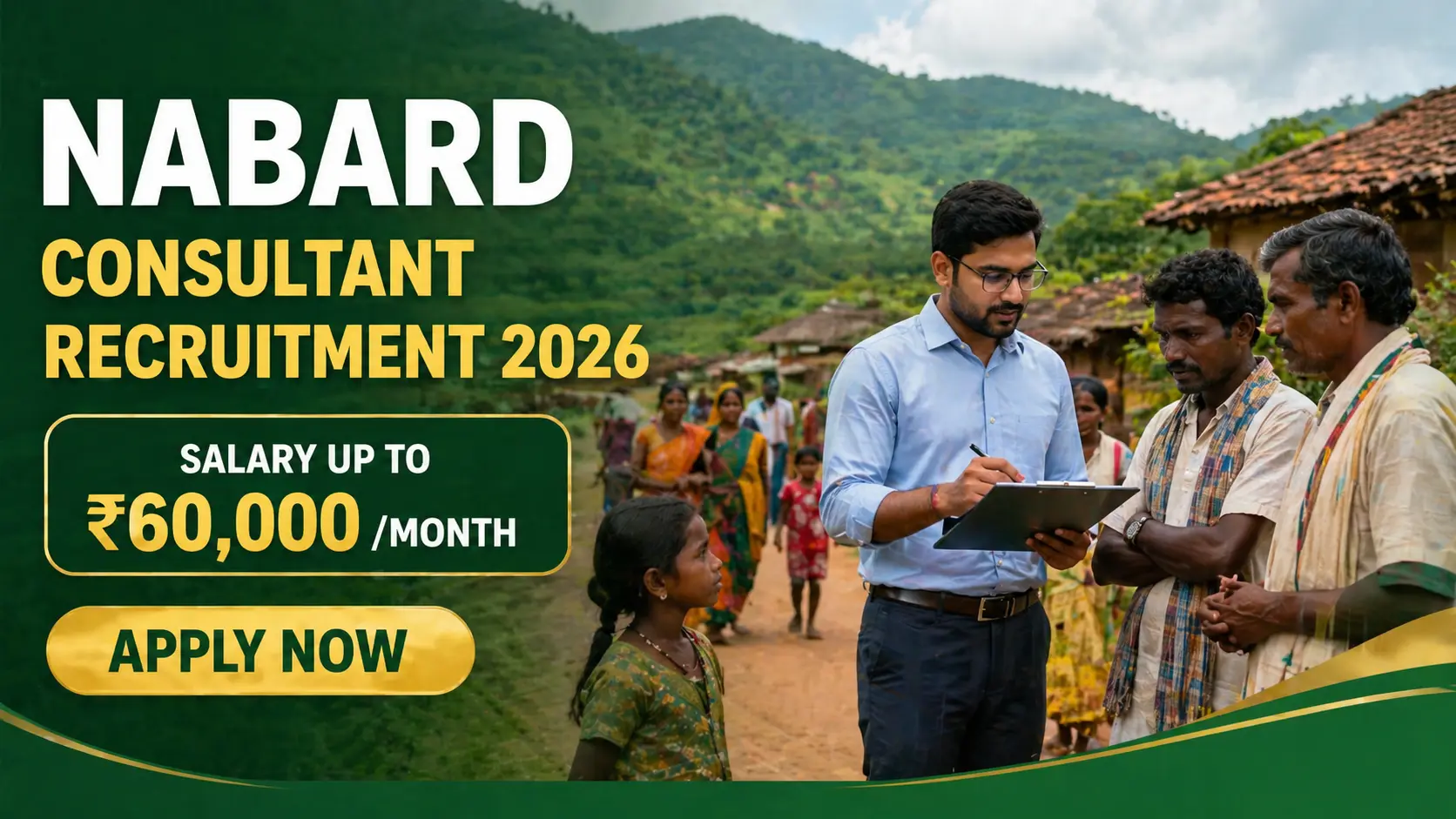 NABARD Recruitment 2026 - 10 Consultant Posts - Middle & Junior Level