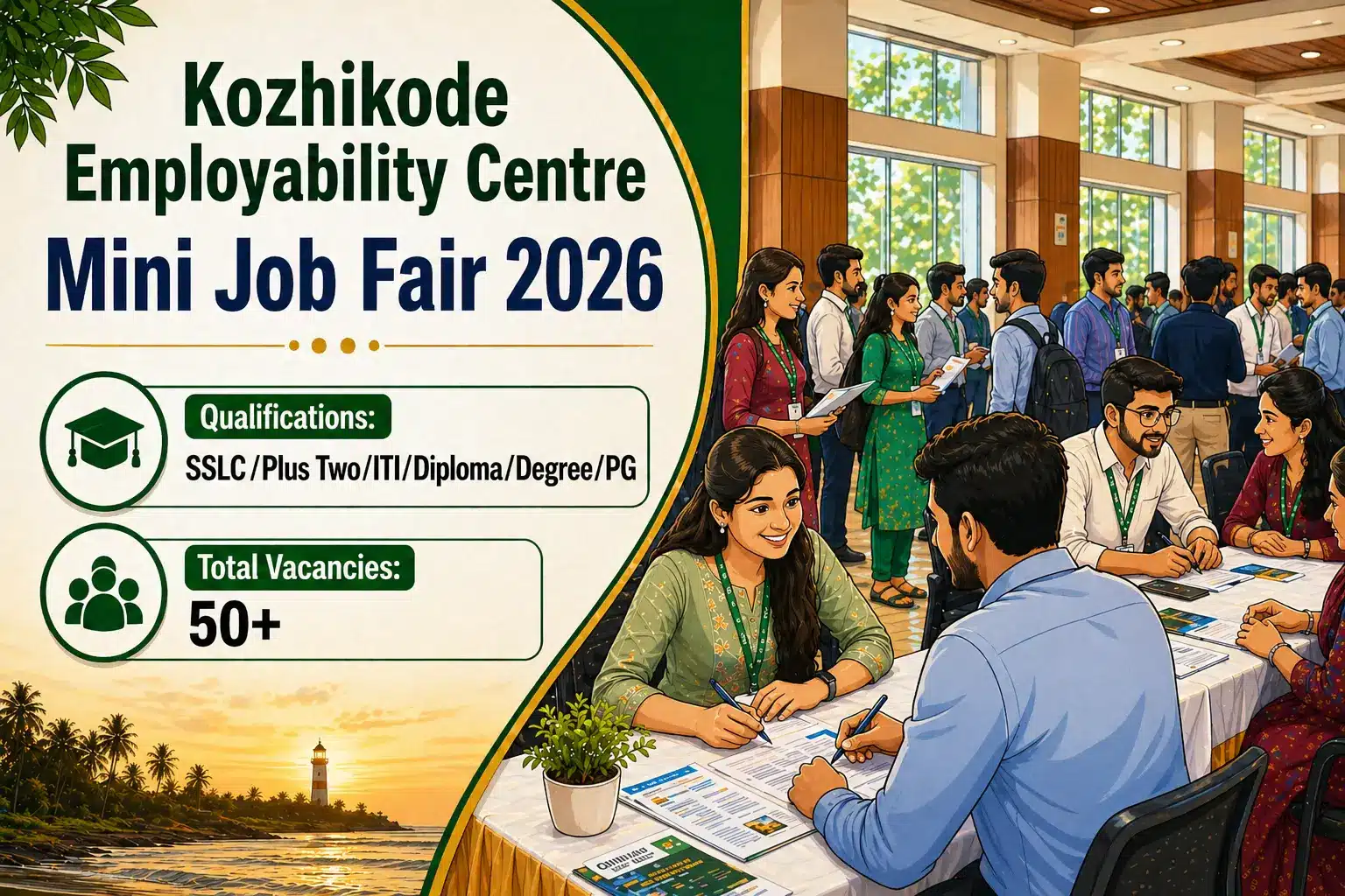 Kozhikode Job Fair 2026 – 50+ Vacancies on April 28