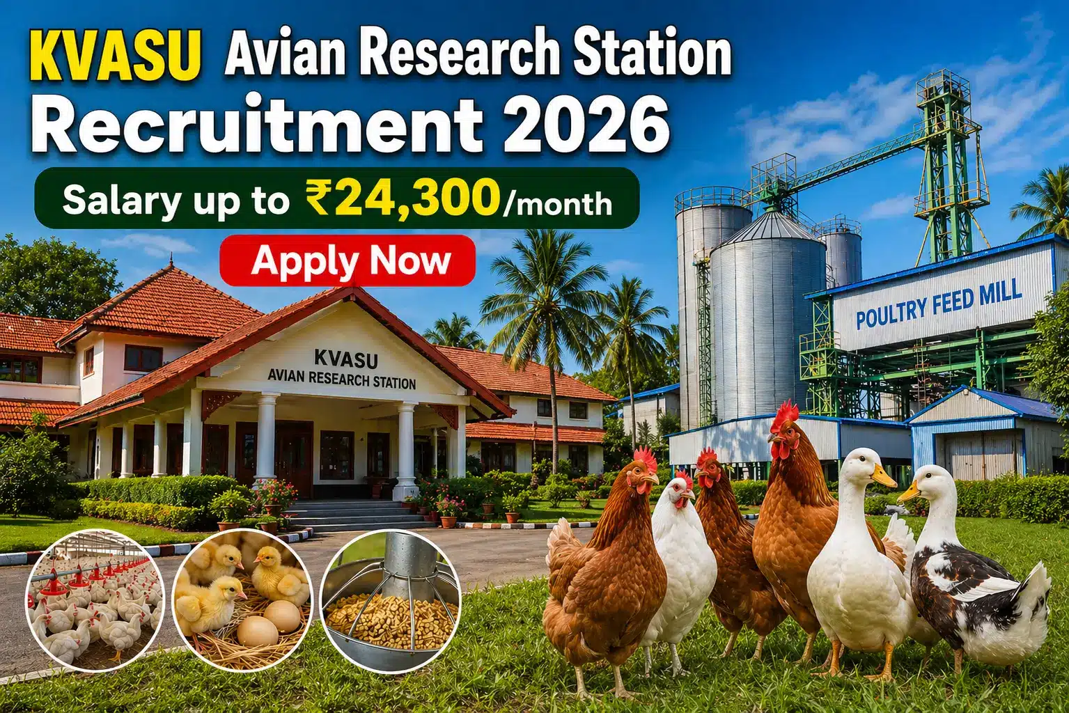 KVASU Recruitment 2026 – Avian Research Station Jobs