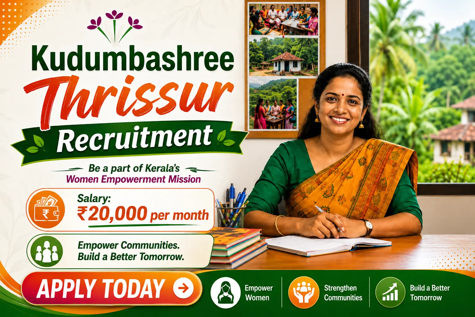 Kudumbashree Jobs 2026 - Job Co-ordinator 5 Posts