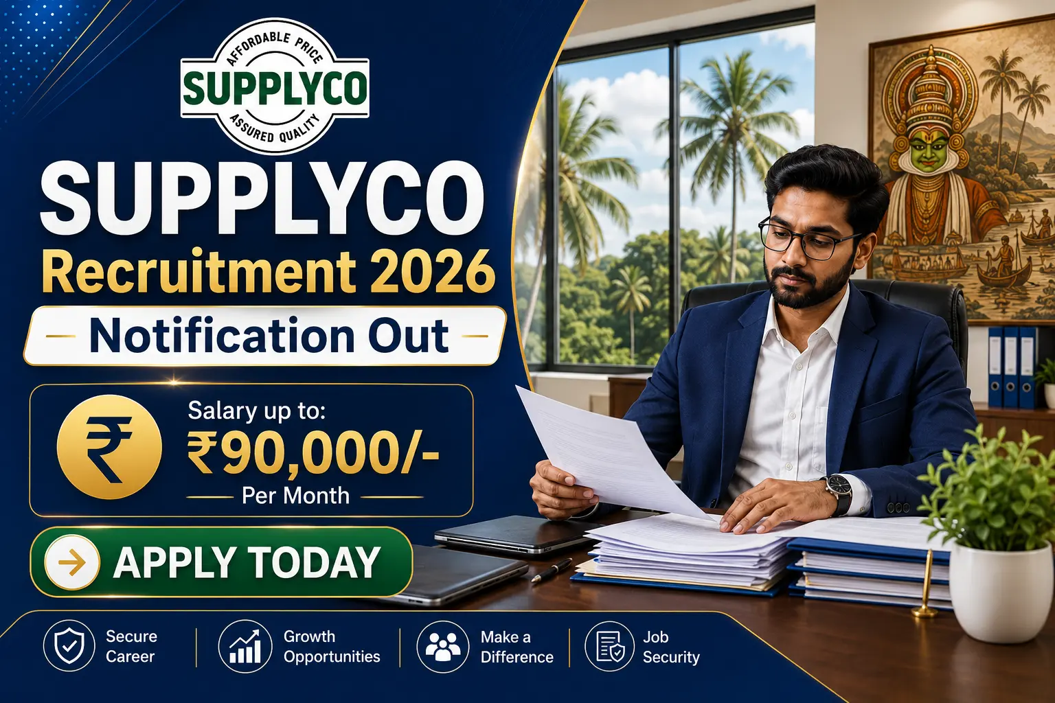 Kerala State Civil Supplies Corporation Supplyco Recruitment 2026 – 2 Vacancies Company Secretary Senior Marketing Consultant