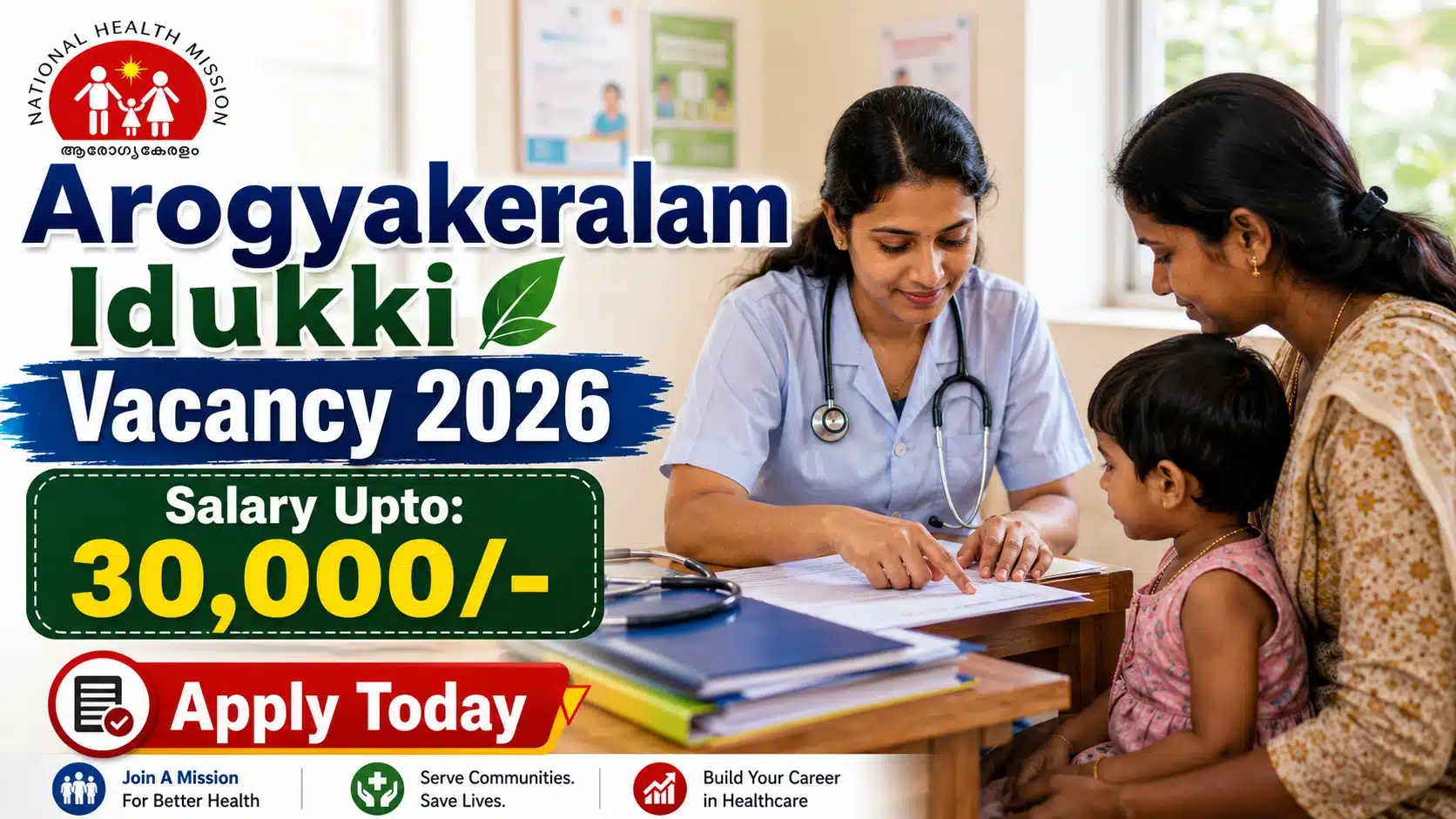 Arogyakeralam Idukki Vacancy 2026 - Apply Online