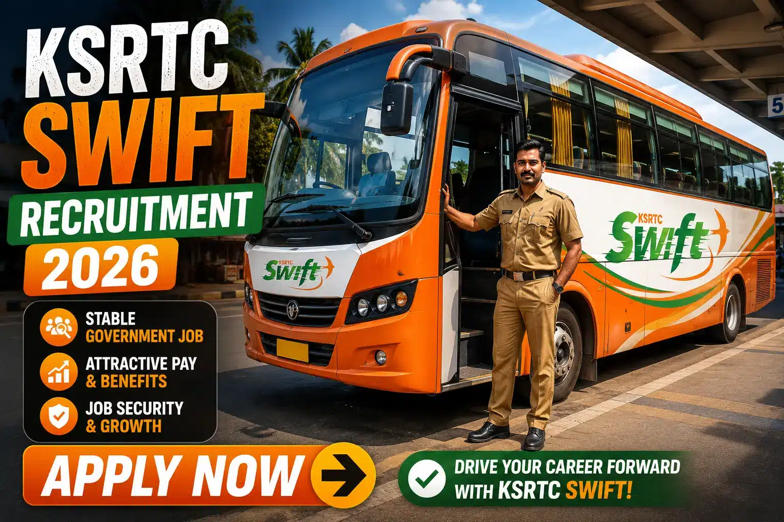 KSRTC Swift Driver Vacancy 2026
