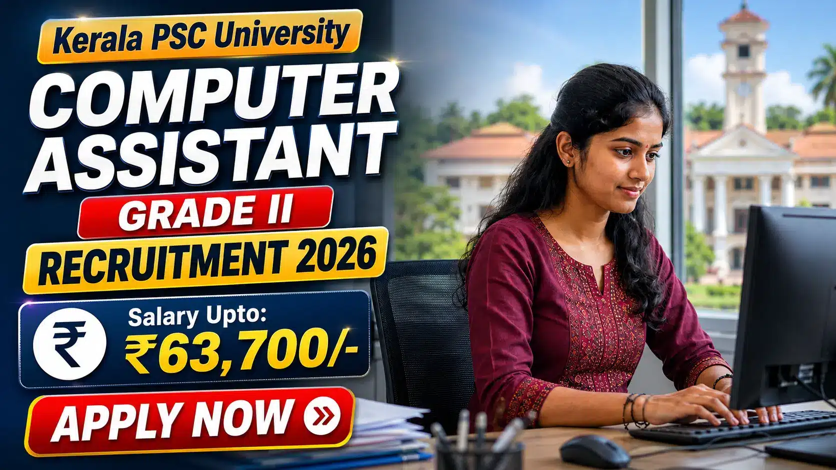 Kerala PSC University Computer Assistant Grade II Recruitment 2026 - Anticipated Vacancies