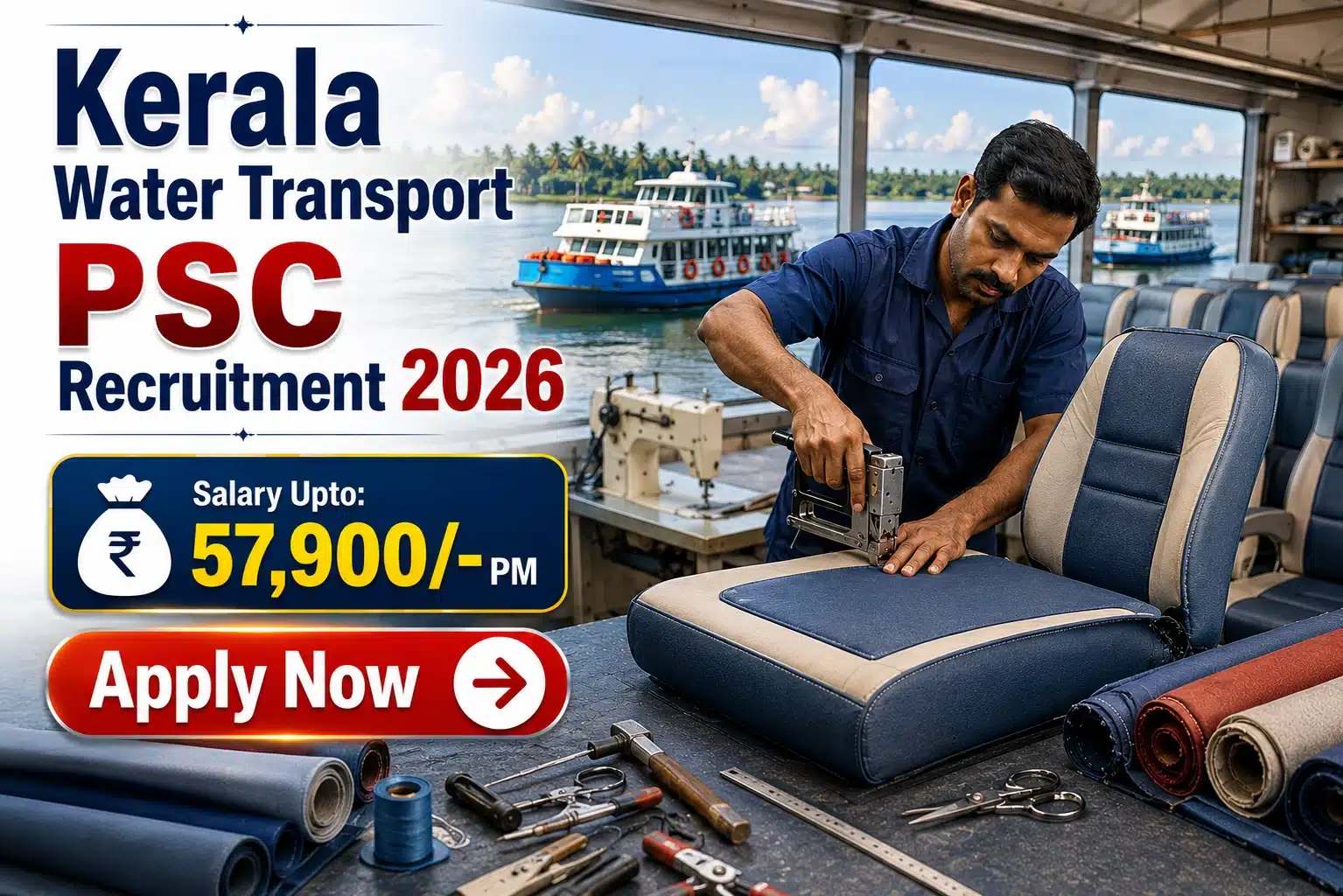 Kerala Water Transport PSC Recruitment 2026 - 1 Vacancy
