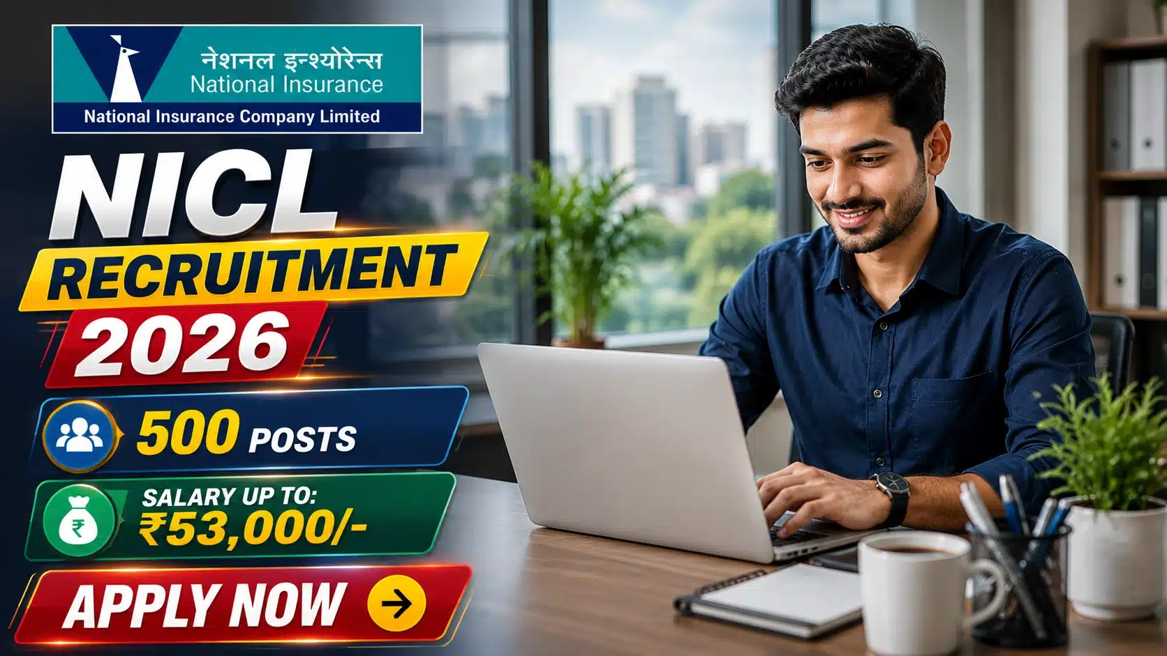 NICL Assistant Recruitment 2026 – 500 Posts