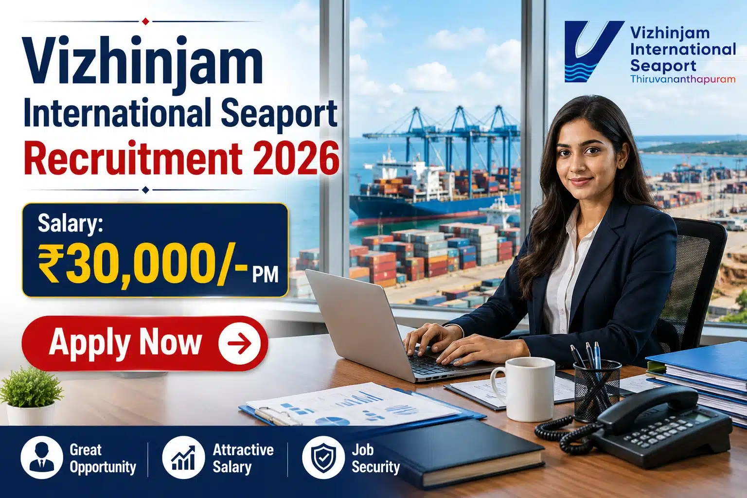 Vizhinjam International Seaport Jobs 2026 - 1 Vacancy
