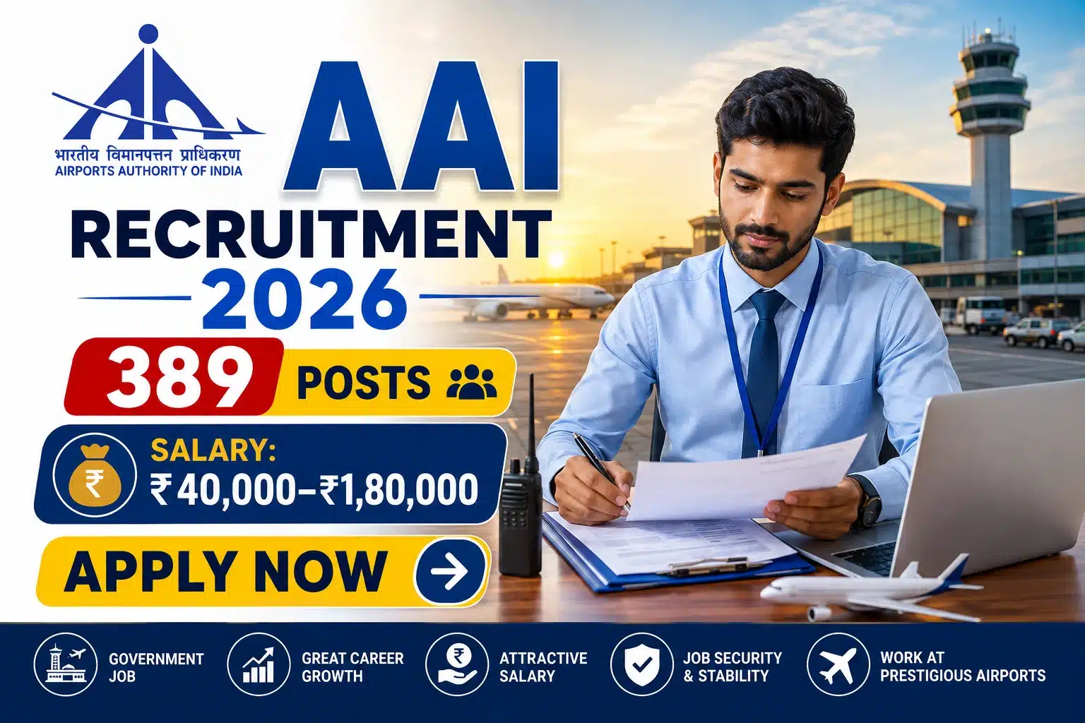 AAI Recruitment 2026 – 389 Posts