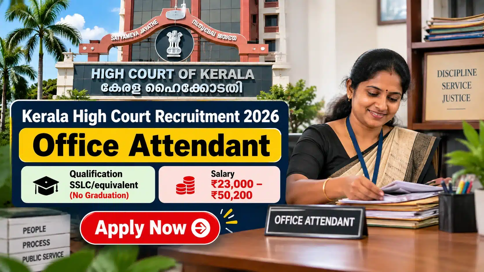 Kerala High Court Office Attendant Recruitment 2026