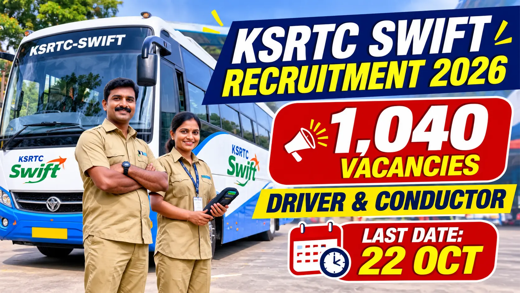 KSRTC Swift Recruitment 2026
