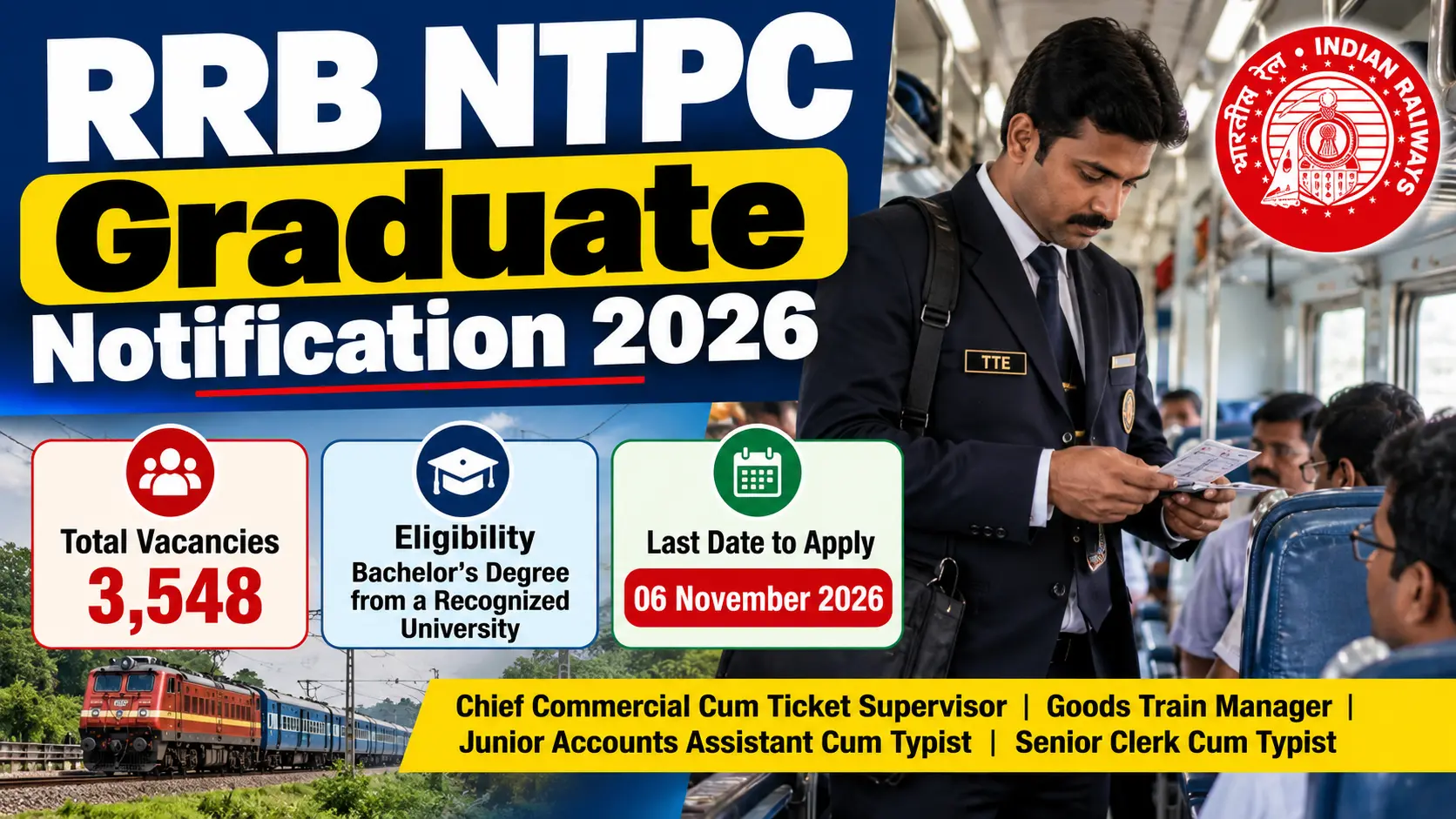 RRB NTPC Graduate Notification 2026